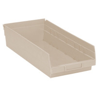 Bac pour &eacute;tag&egrave;re &eacute;conomique, 8-3/8" la, 4" h x 17-7/8" p, Ivoire Trail Hammer and Bolt