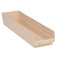 Bac pour &eacute;tag&egrave;re &eacute;conomique, 6-5/8" la, 4" h x 23-5/8" p, Ivoire Trail Hammer and Bolt