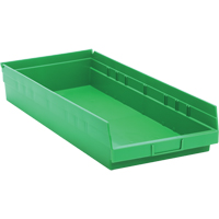 Bacs pour tablette, 11-1/8" la x 4" H x 23-5/8" p, Vert, Capacit&eacute; 50 lb Trail Hammer and Bolt