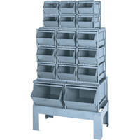 Combinaisons de bacs &agrave; assembler, Cap. 1000 lb, 33-1/2" la x 19 1/2" p x 54-1/4" h, Bleu Trail Hammer and Bolt