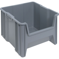 Contenants &agrave; empiler g&eacute;ants, 16,5" la x 17,5" p x 12,5" h, Gris Trail Hammer and Bolt