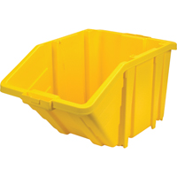 Bac g&eacute;ant en plastique, 15-1/2" la x 13" H x 25" p, Jaune, Capacit&eacute; 200 lb Trail Hammer and Bolt
