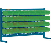 Rayonnage &agrave; persienne avec bacs, 32 bacs, 36" la x 8-1/4" p x 22" h Trail Hammer and Bolt