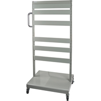 Servante mobile de bacs &agrave; plateaux inclinables - chariot seulement, &agrave; deux c&ocirc;t&eacute;s, 26-1/4" la x 22" p x 57-1/2" h Trail Hammer and Bolt