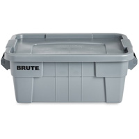 Bac de stockage Brute avec couvercle, 27,88” p x 16,5” la x 10,7" h, Capacit&eacute; 112 lb, Gris Trail Hammer and Bolt
