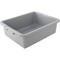 Contenant utilitaire sans compartiments, 7" ha x 21,5" p x 17" lo, Plastique, Gris Trail Hammer and Bolt