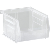 Bac transparent ultra empilable & suspendable, 4-1/8" la, 3" h x 5-3/8" p, Transparent Trail Hammer and Bolt