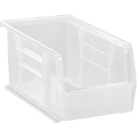 Bac transparent ultra empilable & suspendable, 5-1/2" la, 5" h x 10-7/8" p, Transparent Trail Hammer and Bolt