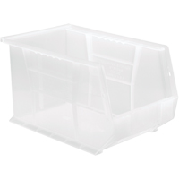 Bac transparent ultra empilable & suspendable, 8-1/4" la, 8" h x 13-5/8" p, Transparent Trail Hammer and Bolt