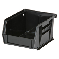 Stack & Hang Bin, 4-1/8" W x 3" H x 5-3/8" D, Black Trail Hammer and Bolt