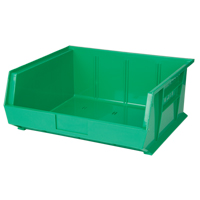 Stack & Hang Bin, 16-1/2" W x 7" H x 14-3/4" D, Green Trail Hammer and Bolt