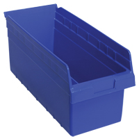 Bacs pour &eacute;tag&egrave;re Store-Max, 8-3/8" la x 8" H x 17-7/8" p, Bleu, Capacit&eacute; 56 lb Trail Hammer and Bolt