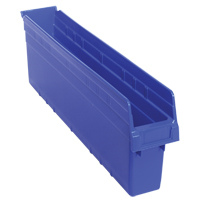 Bacs pour &eacute;tag&egrave;re Store-Max, 4-3/8" la x 8" H x 23-5/8" p, Bleu, Capacit&eacute; 68 lb Trail Hammer and Bolt