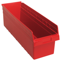 Bacs pour &eacute;tag&egrave;re Store-Max, 8-3/8" la x 8" H x 23-5/8" p, Rouge, Capacit&eacute; 68 lb Trail Hammer and Bolt