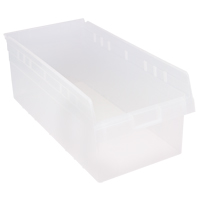 Bacs pour &eacute;tag&egrave;re Store-Max, 11-1/8" la x 8" H x 23-5/8" p, Transparent, Capacit&eacute; 68 lb Trail Hammer and Bolt