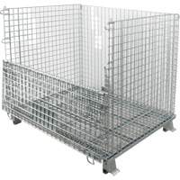 Conteneur repliable en m&eacute;tal grillag&eacute;, 40" la x 32" p x 34" h, Capacit&eacute; de 4000 lb Trail Hammer and Bolt