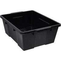 Contenant avec loquets en plastique,  la x 21" p x 7,75" h, Noir Trail Hammer and Bolt