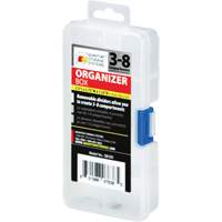 Boîte &agrave; compartiments en plastique, 2,75" la x 5,5" p x 1,25" h, 8 compartiments Trail Hammer and Bolt