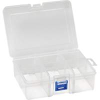 Boîte &agrave; compartiments en plastique, 4,75" la x 6,75" p x 2,25" h, 6 compartiments Trail Hammer and Bolt
