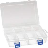 Boîte &agrave; compartiments en plastique, 5,5" la x 7,75" p x 1,75" h, 8 compartiments Trail Hammer and Bolt