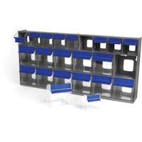 Compartiments pour bacs inclinables, 23-5/8" la x 3-5/8" p x 11-1/6" h, 21 tiroirs Trail Hammer and Bolt