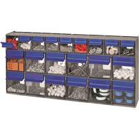 Compartiments pour bacs inclinables, 23-5/8" la x 3-5/8" p x 11-1/6" h, 21 tiroirs Trail Hammer and Bolt