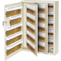 Heavy-Duty Key Cabinet, 730 Keys, Beige Trail Hammer and Bolt