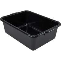 Bac d'entreposage tout usage &agrave; fond plat, 7" ha x 15" p x 21" lo, Plastique, Noir Trail Hammer and Bolt