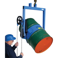 Leveurs de baril - Inclinaison &agrave; engrenages, Baril de 55 gal. US (45 gal. imp.), Capacit&eacute; 2000 lb/907 kg Trail Hammer and Bolt