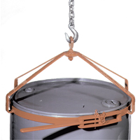 Manual Vertical Drum Lifter, 55 US gal. (45 Imperial Gal.), 700 lbs./317 kg. Cap. Trail Hammer and Bolt