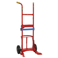 Overpack Hand Truck, Steel Construction, 55 US gal. ( 45 Imperial Gal.) Trail Hammer and Bolt