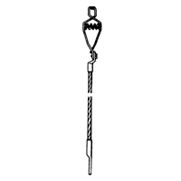 Light-Duty Bonding & Grounding Wire Assemblies - Alligator Clip & 1/4" Terminal Connectors Trail Hammer and Bolt