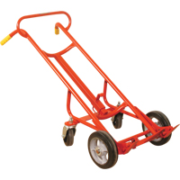 Ergonomic Drum Truck With Swivel Casters, Steel Construction, 55 - 85 US Gal. (45 - 70 Imperial Gal.) Trail Hammer and Bolt