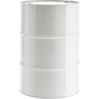 Steel Drums, 55 US gal (45.8 imp. Gal.), Lined, White, Closed Top, 1A1/Y1.8/300, 16 Gauge Trail Hammer and Bolt