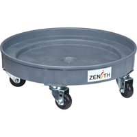 Leak Containment Drum Dolly, 24.25" dia. X 7.625" H, 1.5 US Gal. Spill Cap. Trail Hammer and Bolt