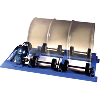 Single Stationary Drum Roller, 55 US gal. (45 Imperial Gal.) Capacity, Fixed Speed, 0.5 HP Trail Hammer and Bolt