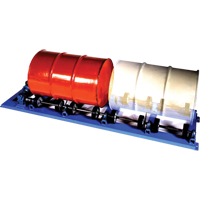 Double Stationary Drum Roller, 55 US gal. (45 Imperial Gal.) Capacity, Fixed Speed, 1 HP Trail Hammer and Bolt