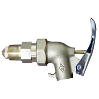 Heavy-Duty Drum Faucet, Brass, 3/4" NPT Inlet Trail Hammer and Bolt