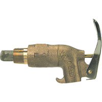 Heavy-Duty Drum Faucet, Brass, 3/4" NPT Inlet Trail Hammer and Bolt