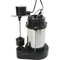 Stainless Steel Housing-Cast Iron Base Sump Pump, 1/3 HP, 3630 GPH Flow Rate Trail Hammer and Bolt