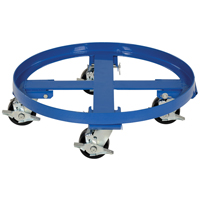 Socle roulant robuste pour baril, Acier, Capacit&eacute;e 2000 lb, Diam&egrave;tre 24-1/8", Roue en Ph&eacute;nolique Trail Hammer and Bolt
