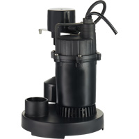 Pompe de puisard submersible thermoplastique, 2560 gal./h, 115 V, 4,6 A, 1/3 CV Trail Hammer and Bolt