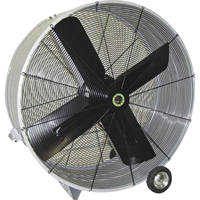 Belt Drive Drum Fans, Industrial, 1 Speed, 48" Diameter Trail Hammer and Bolt