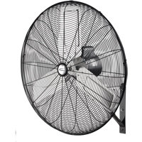 Non-Oscillating Wall Fan, Industrial, 2 Speed, 30" Diameter Trail Hammer and Bolt