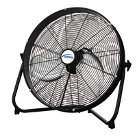 High Velocity Floor Fan, Commercial, 3 Speed, 20" Diameter Trail Hammer and Bolt