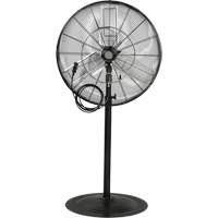 Ventilateur oscillant sur socle avec vaporisation &agrave; moteur &eacute;tanche &agrave; l'eau, Robuste, 3 Vitesses, Diam&egrave;tre de 30" Trail Hammer and Bolt