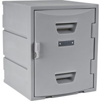 Locker, 15" x 15" x 18", Grey, Assembled Trail Hammer and Bolt