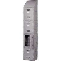 Locker, 15" x 15" x 31", Grey, Assembled Trail Hammer and Bolt