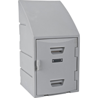 Locker, 15" x 15" x 31", Grey, Assembled Trail Hammer and Bolt