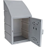 Locker, 15" x 15" x 31", Grey, Assembled Trail Hammer and Bolt